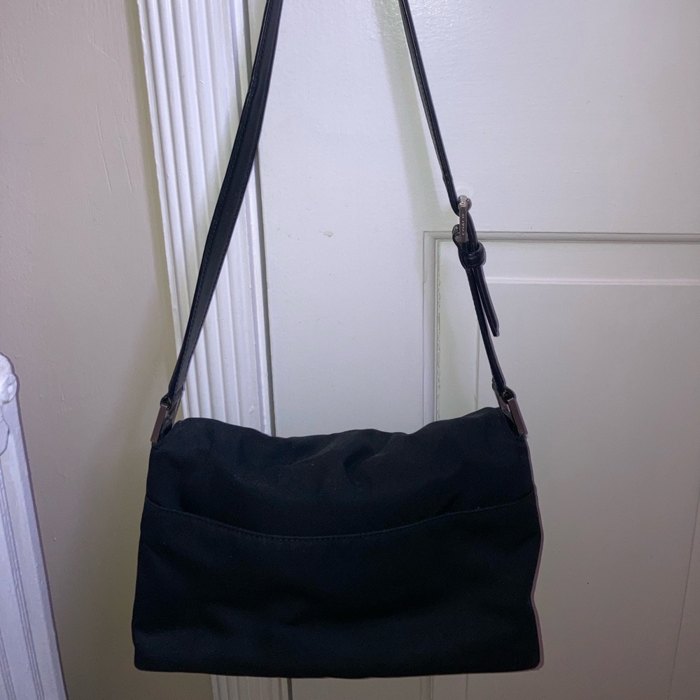 Vintage Coach black nylon C2J-9320 convertible shoulder bag/clutch - Picture 2 of 11